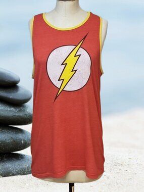 DC Comics The Flash Logo men's Tank Top, Size Medium